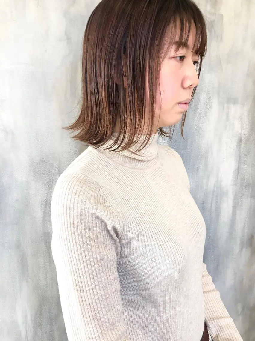 ミディアム カット トリートメント パーマ美容師 matsuのヘアスタイル