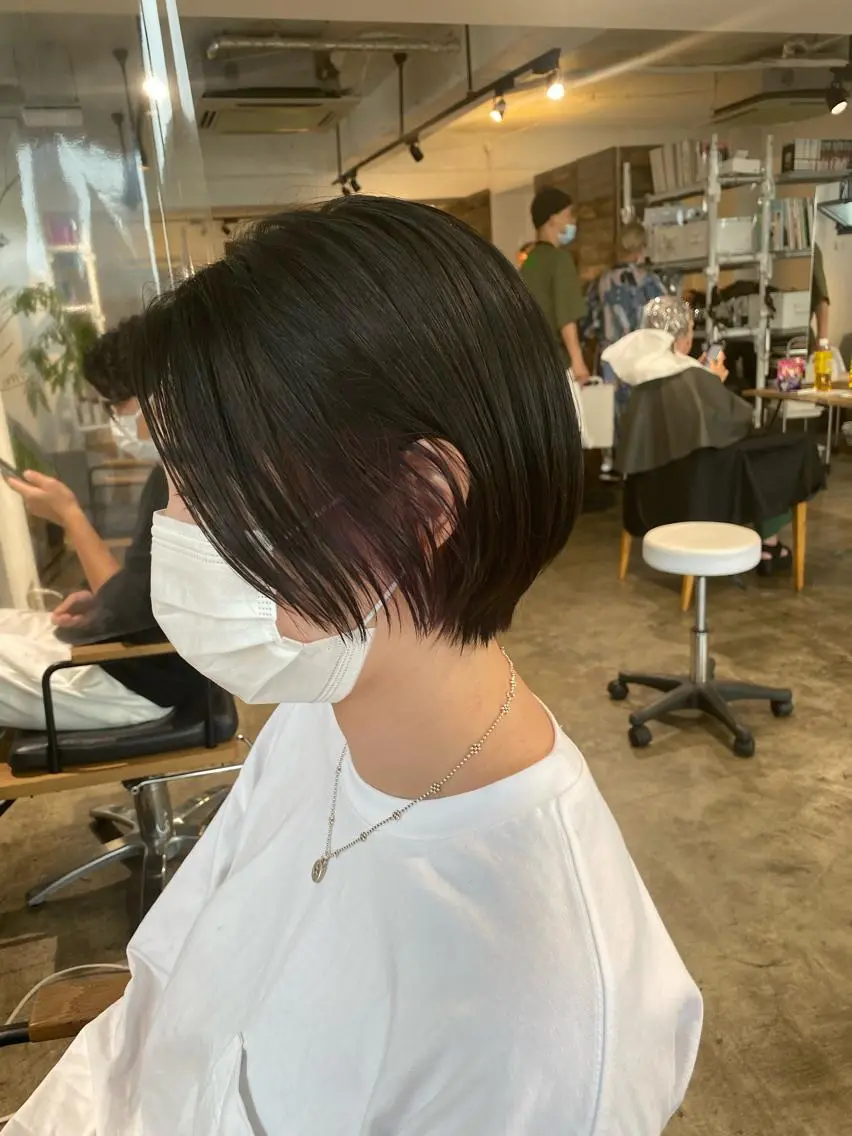ショート カラー ショートヘア 【メンズ職人】 ✂️佐藤友のヘアスタイル