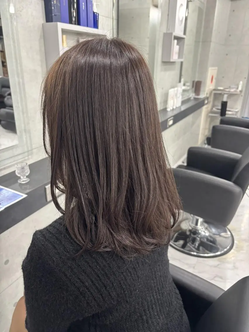 カラー ベージュカラー 透明感カラー グレージュ カット ヘアカラー Endearing 銀座/YOKOのヘアスタイル