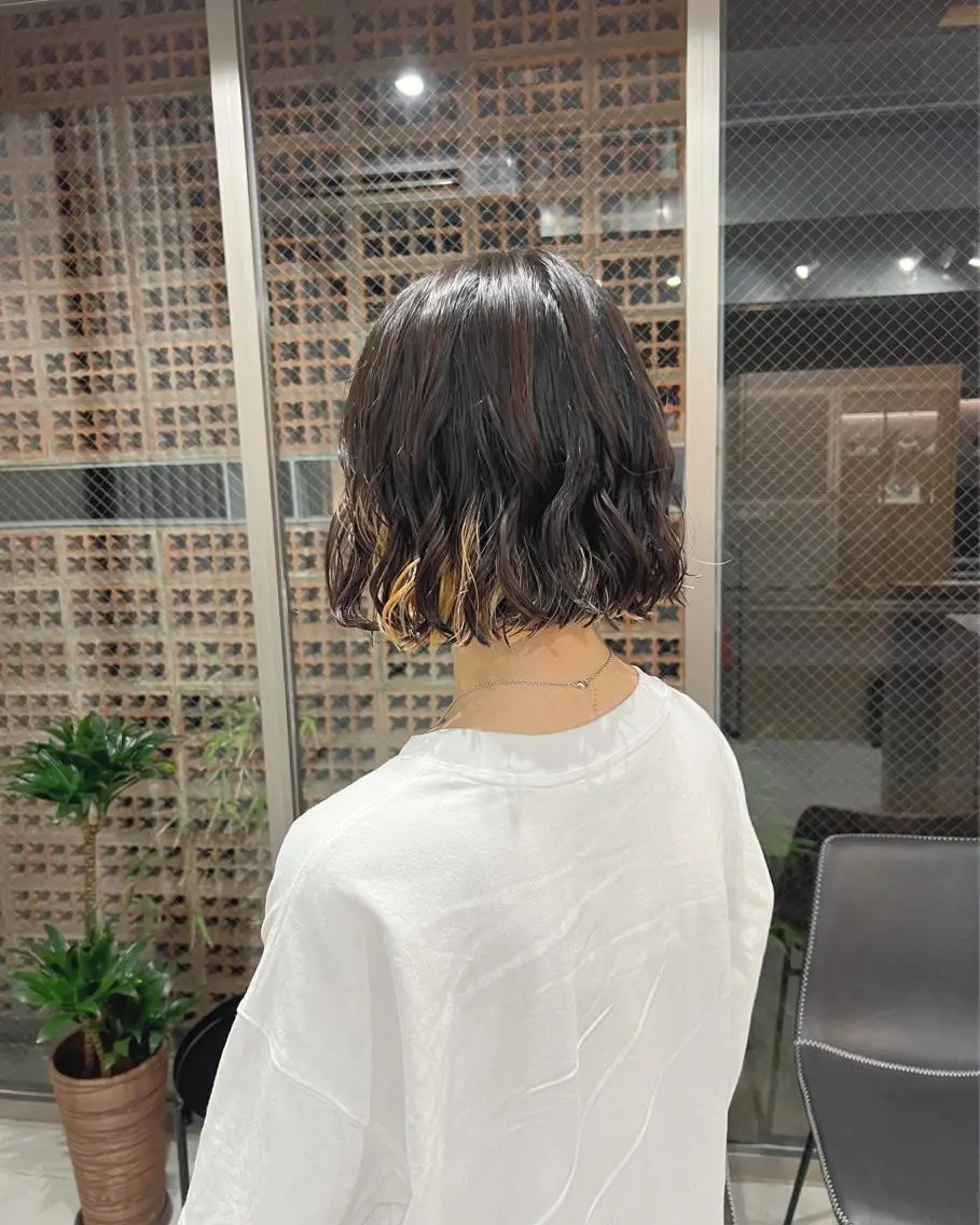 ショート パーマ ボブパーマコテ巻き風 パーマNo1深江秀平のヘアスタイル