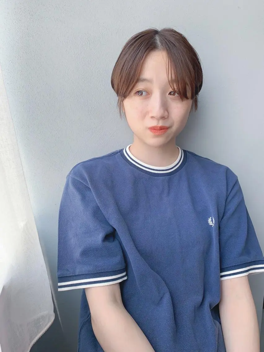 ショート カラー ボブパーマコテ巻き風 パーマNo1深江秀平のヘアスタイル