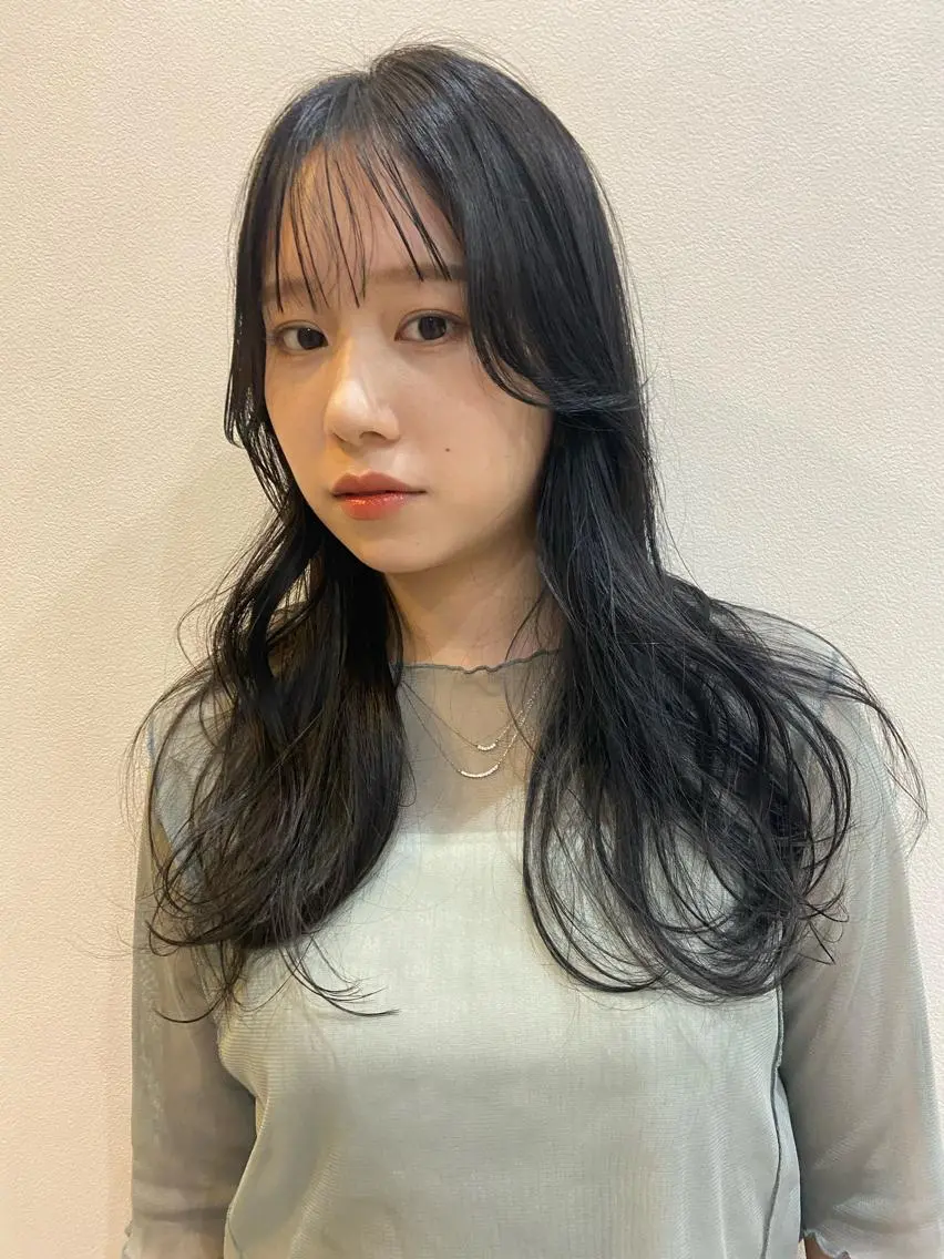 ロング 顔周りカット ボブ/透明感カラー 🧸YUI❤️のヘアスタイル