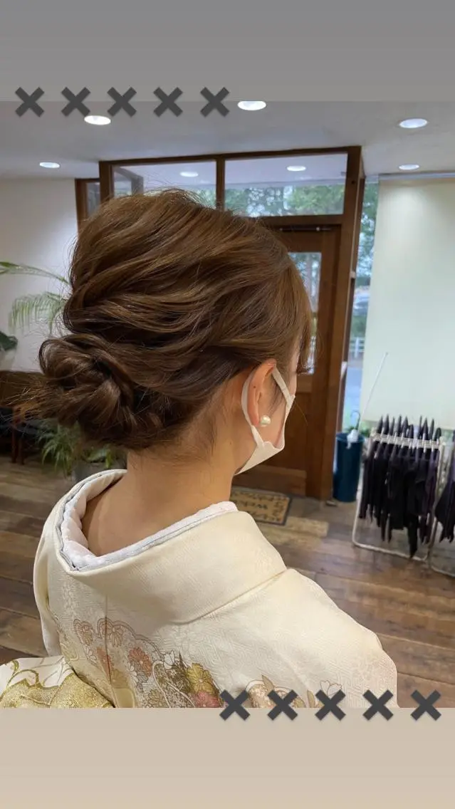 ミディアム ヘアアレンジ 井手口 沙樹のヘアスタイル
