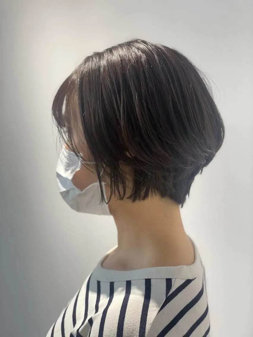 ショート 髪質改善 縮毛矯正 トリートメント 酸熱トリートメント MATISSE藤崎 渕上 ジュビアイのヘアスタイル