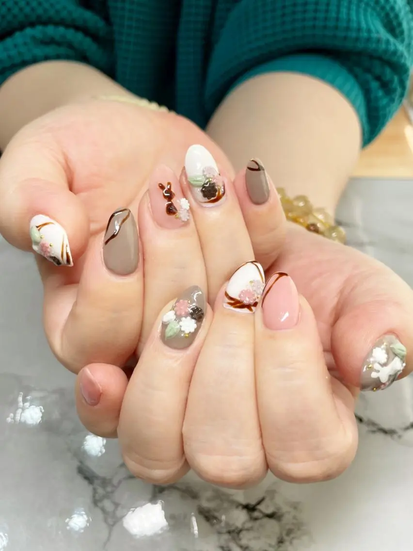 ネイル アートネイル ハンドネイル フットネイル oki nailのネイルデザイン