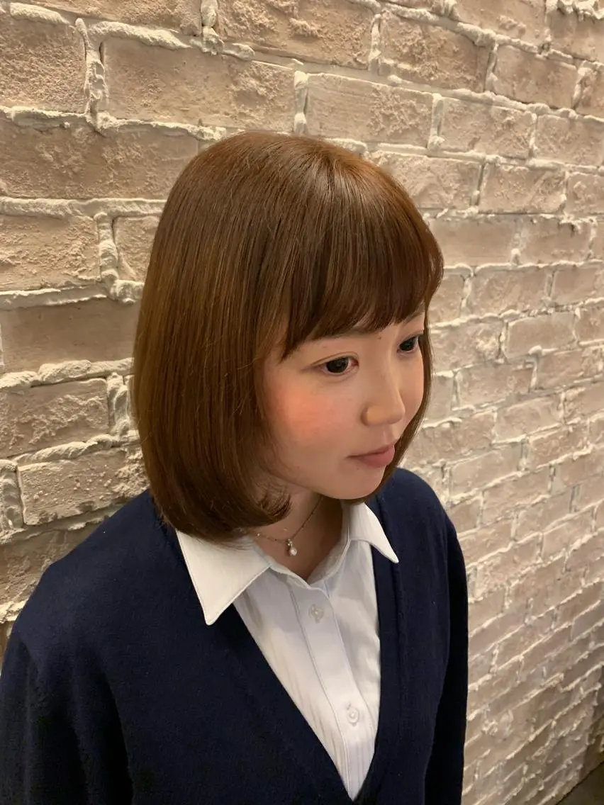 ミディアム カラー 沙奈 /さなのヘアスタイル