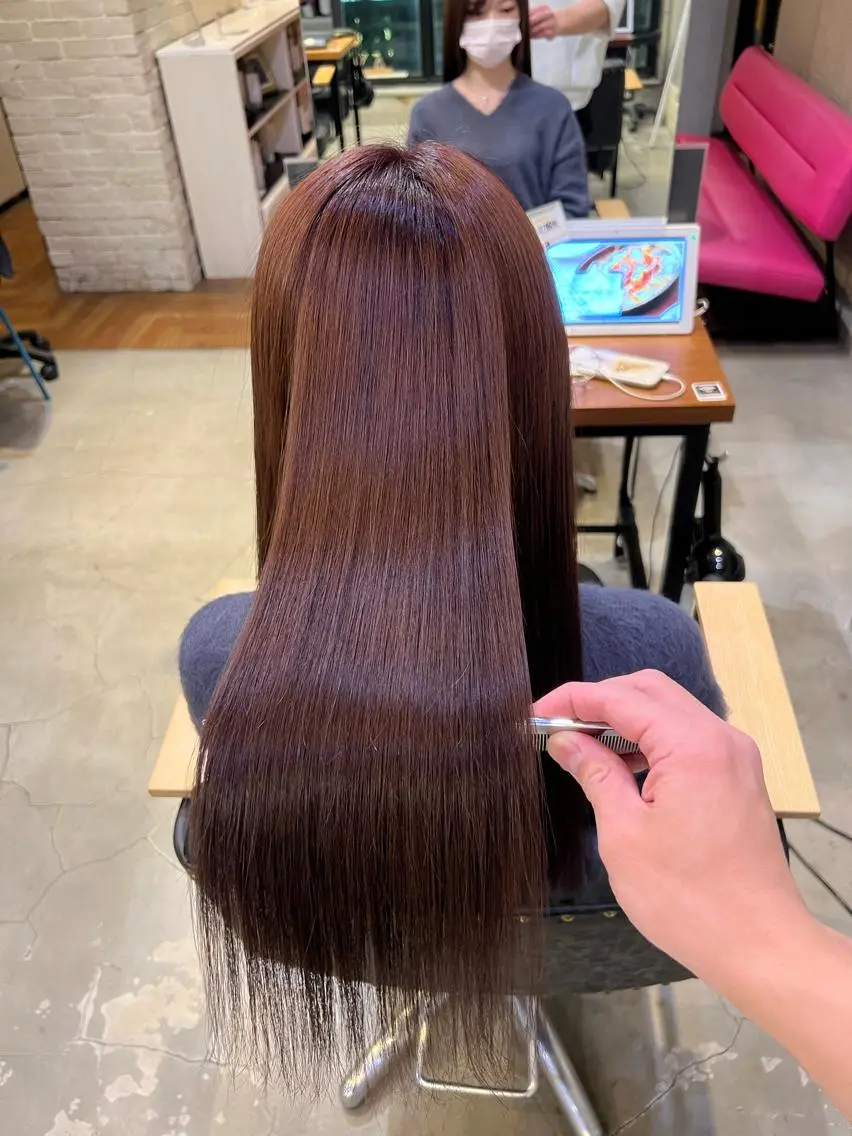 ロング カラー ✨縮毛矯正/髪質改善 錦糸町/松坂拓馬のヘアスタイル