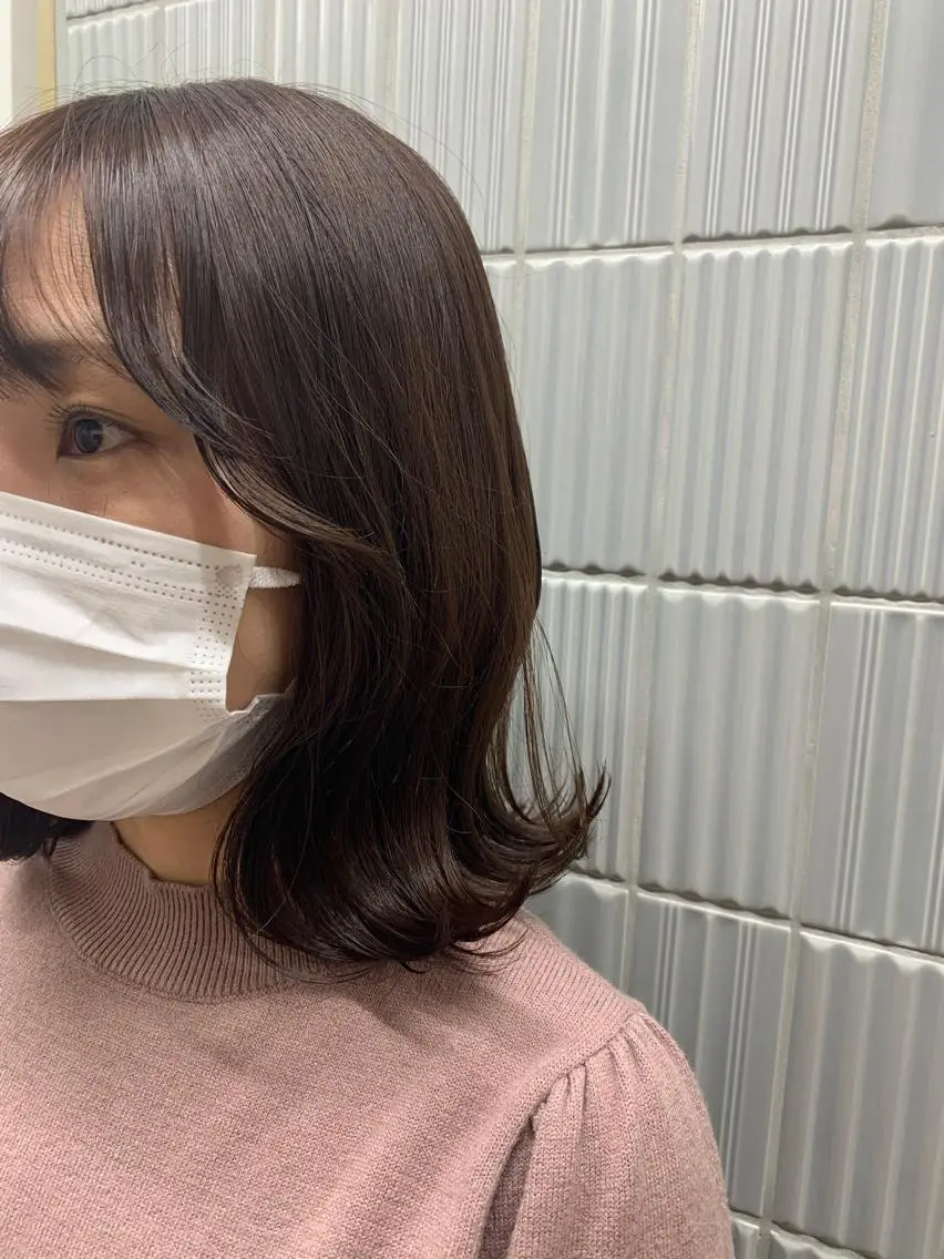 ミディアム カラー 韓国風/髪質改善 SENAのヘアスタイル