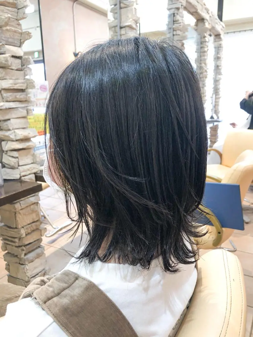 ミディアム 髪質改善ストレート ⚡️下ノ村柊斗⚡️のヘアスタイル