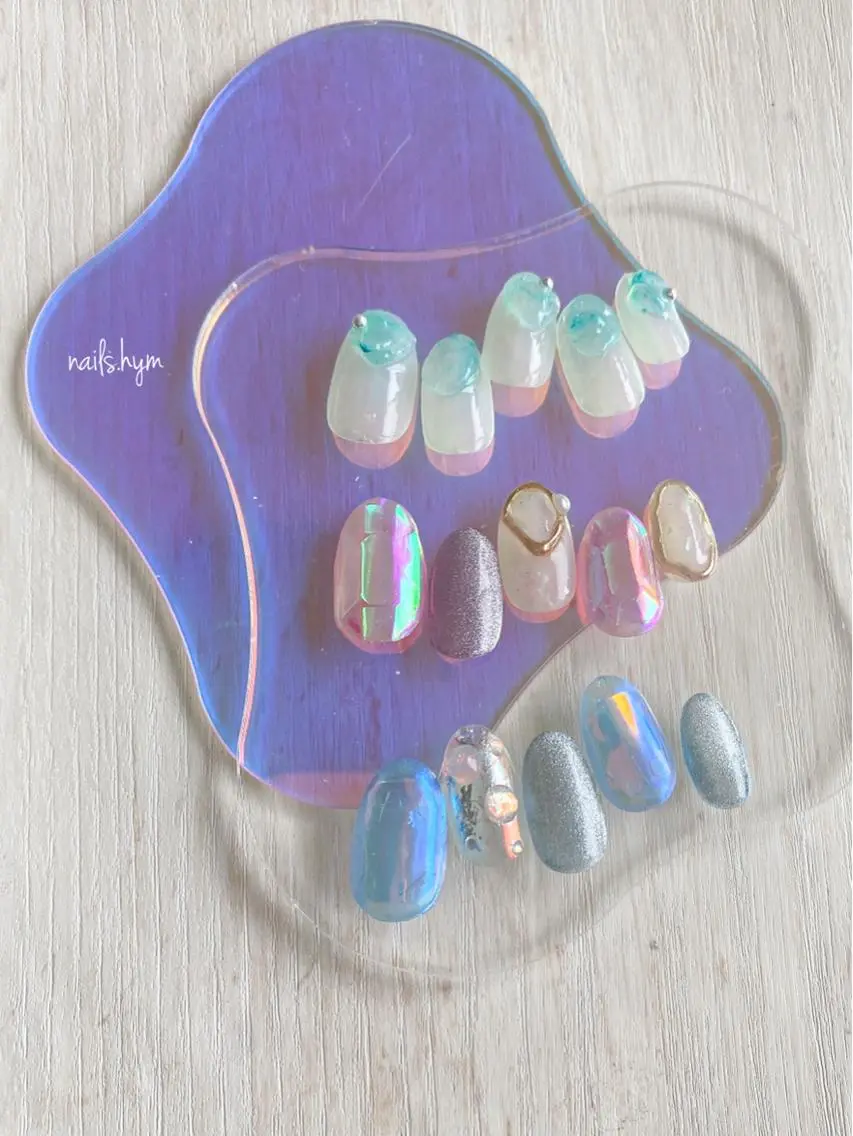 ネイル 氷ネイル・うるうるネイル nails. hymのネイルデザイン