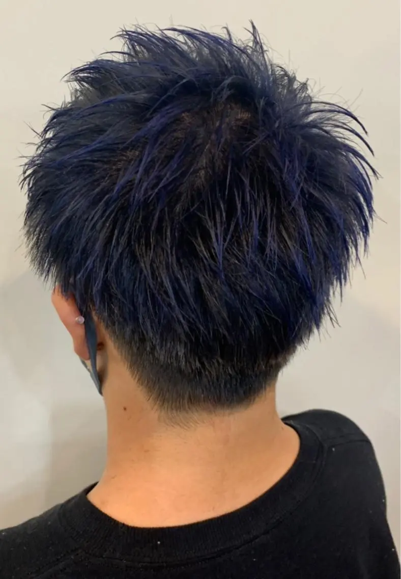 ショート メンズ メンズブリーチ カット ヘアカラー FLAGS YAMATOのヘアスタイル