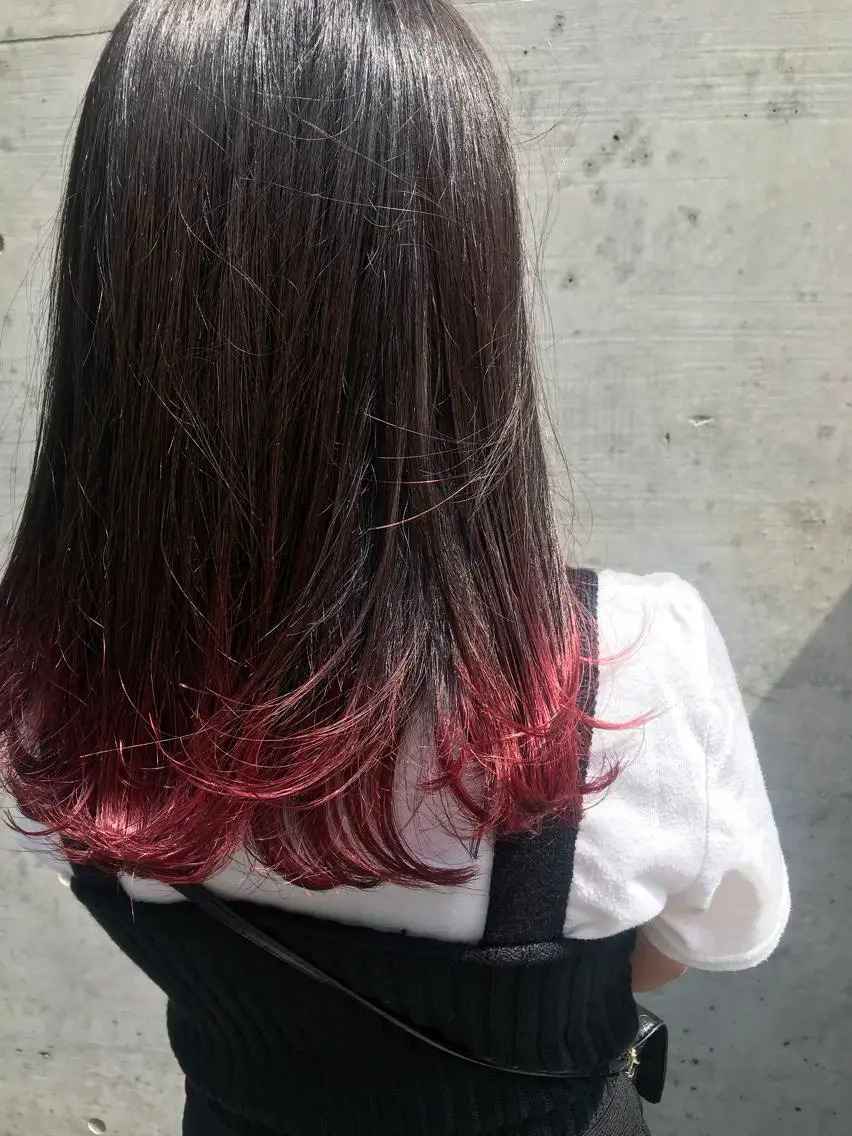 ロング カラー 色落ちまでキレイに! !女性サロンのヘアスタイル