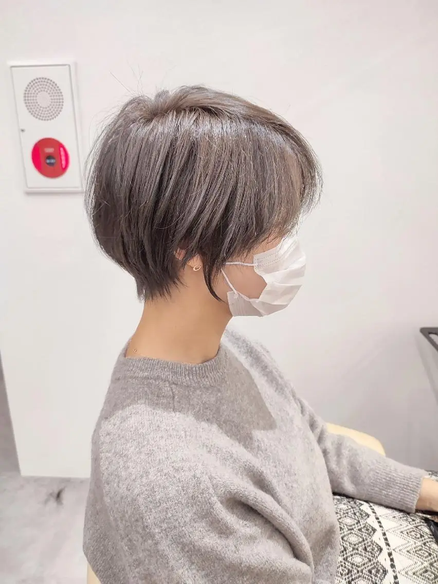 ショート ショートヘア 【似合わせ・レイヤー ・パーマ】海気のヘアスタイル