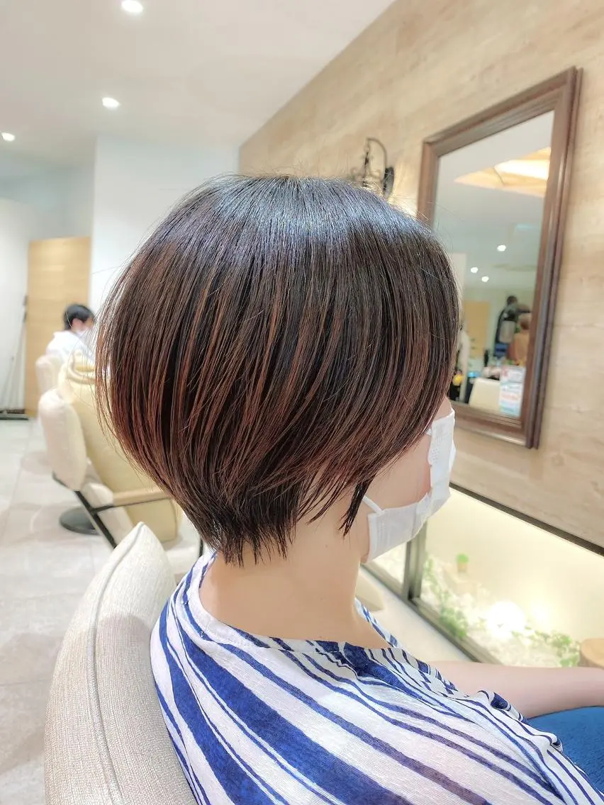 ショート ボブ 似合わせカット ショートヘア 小顔カット カット 宮腰一磨 ・ショート・ボブ🌿のヘアスタイル