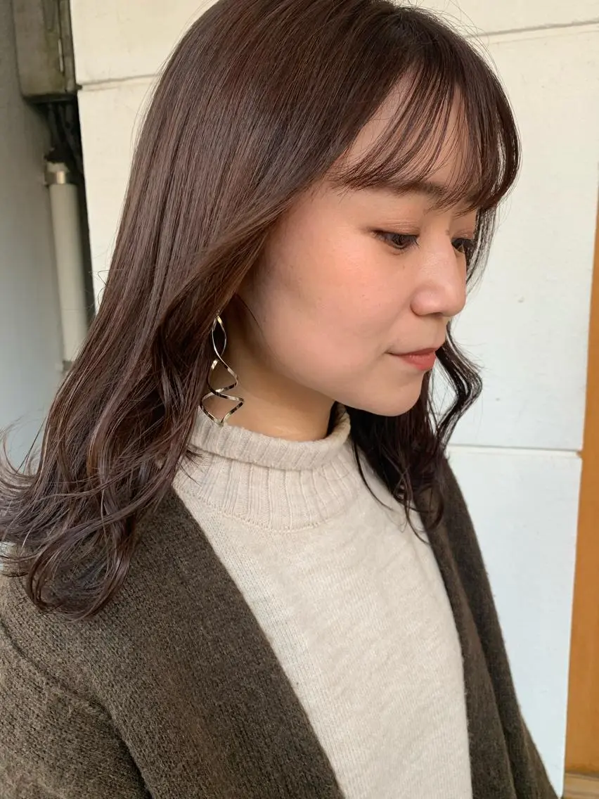 ミディアム カラー ブラウンカラー ラベンダーカラー ラベンダーブラウン ヘアカラー トリートメント m ā l o.🌷 サカモトマイコのヘアスタイル