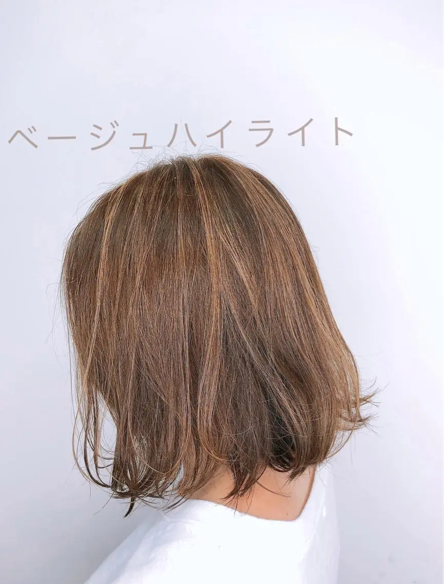ミディアム カラー ヘアカラー 透明感カラー/ブリー チ✨駒場　笙のヘアスタイル