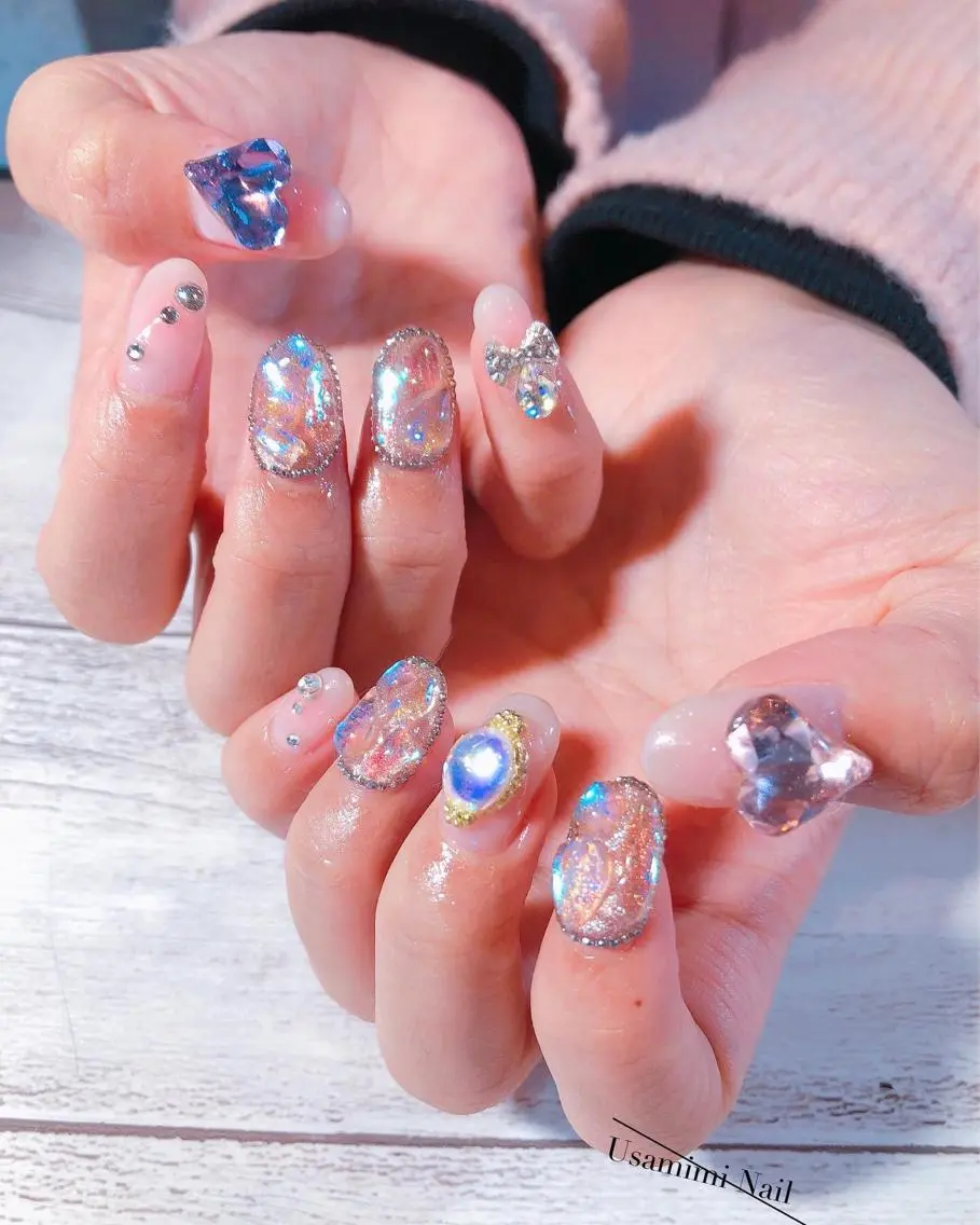 ミディアム ネイル USAMiMi 🐰💕のネイルデザイン