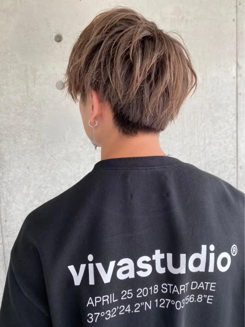 ショート カラー パーマ ヘアアレンジ メンズ 【公式】メンズ専門 🔥BLUCK渋谷店のヘアスタイル