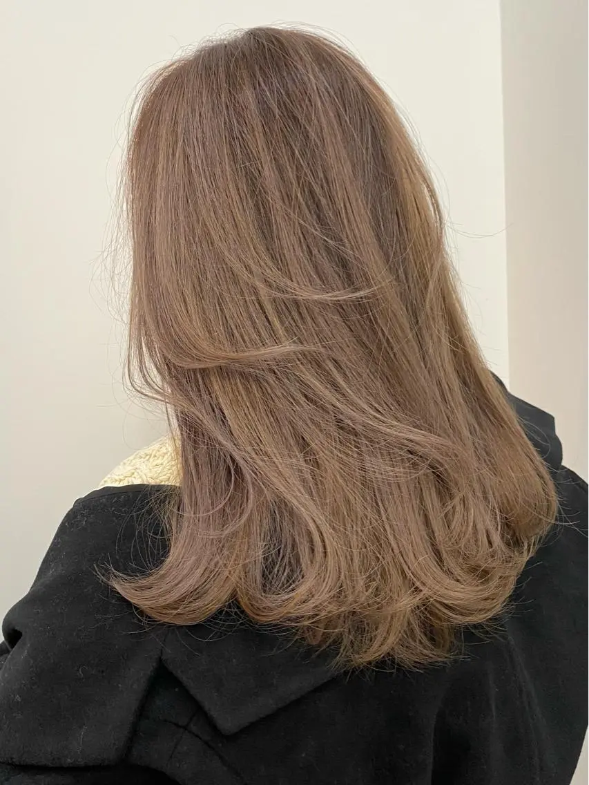 ミディアム カラー 馬場 涼平のヘアスタイル