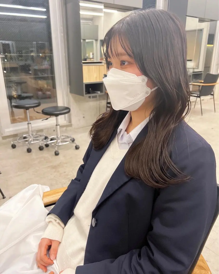 ロング くびれヘア 韓国風ヘア くびれレイヤー レイヤーカット ロング カット 誰より丁寧なカット/ 小林輝/レイヤーのヘアスタイル