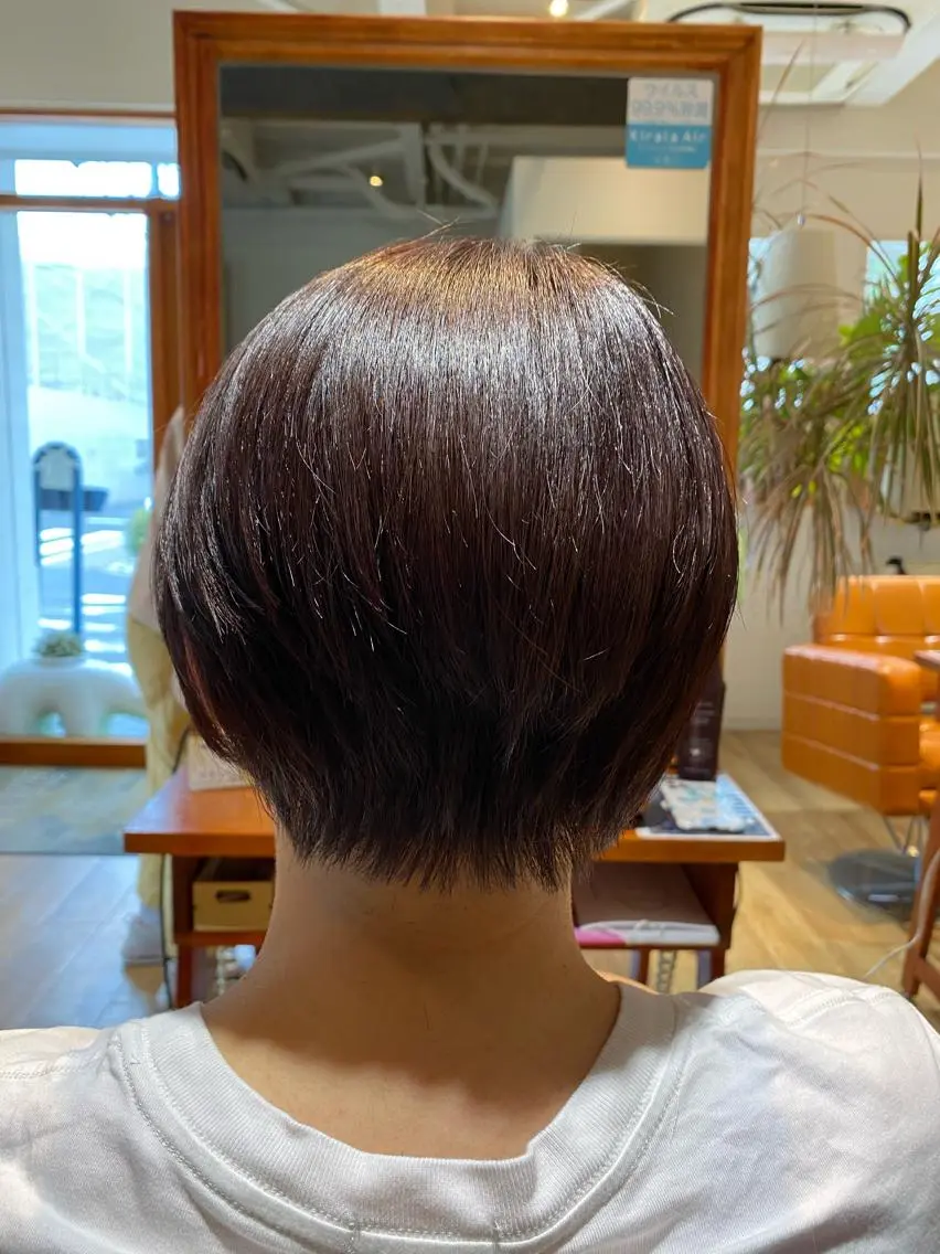 ショート カット ヘアカラー トリートメント 艶美髪マスター 店長✂︎YUKKEのヘアスタイル