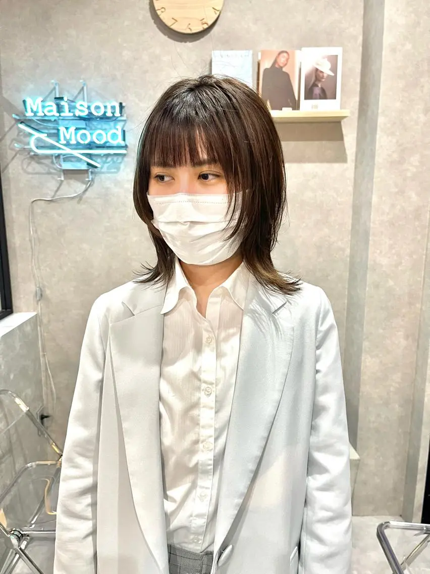 ミディアム カラー 一ノ瀬 暁のヘアスタイル