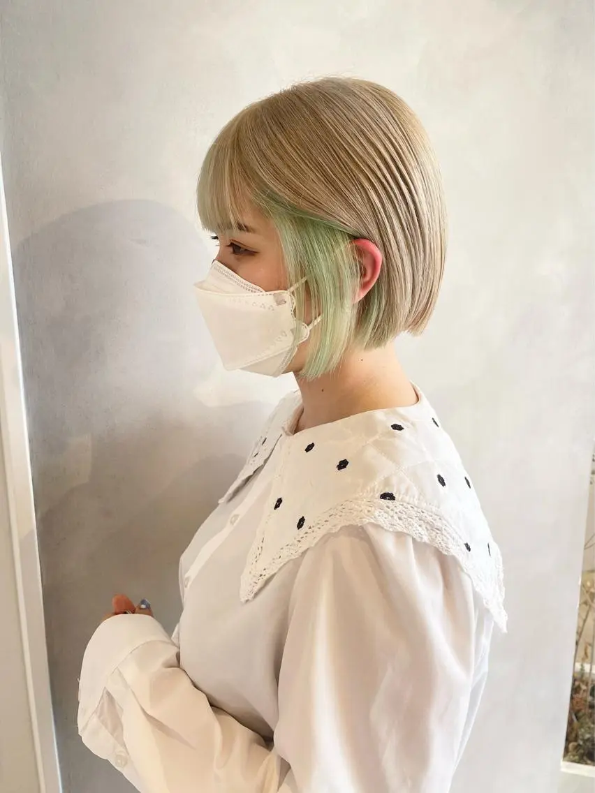 ミディアム カラー カット ヘアカラー トリートメント 🦋レイヤーカット ミドリカワ🦋のヘアスタイル