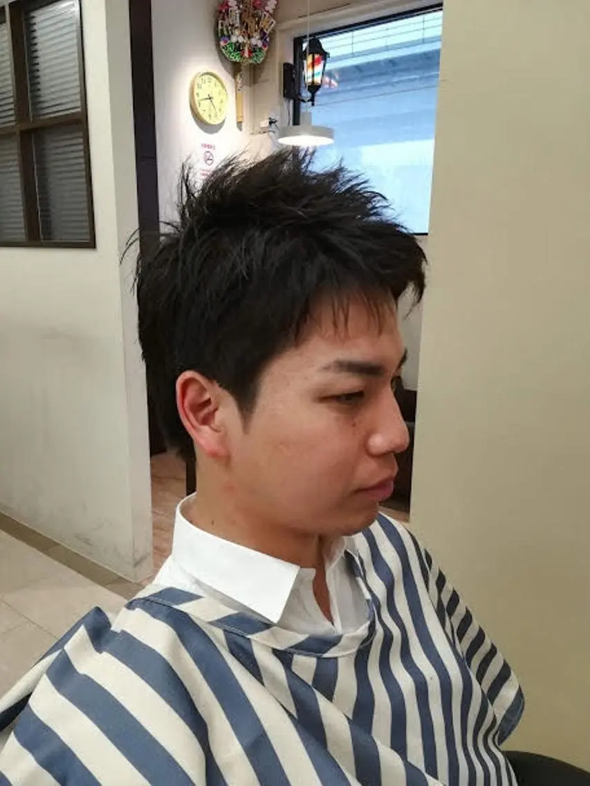ショート 男を磨く Barber オオキのヘアスタイル