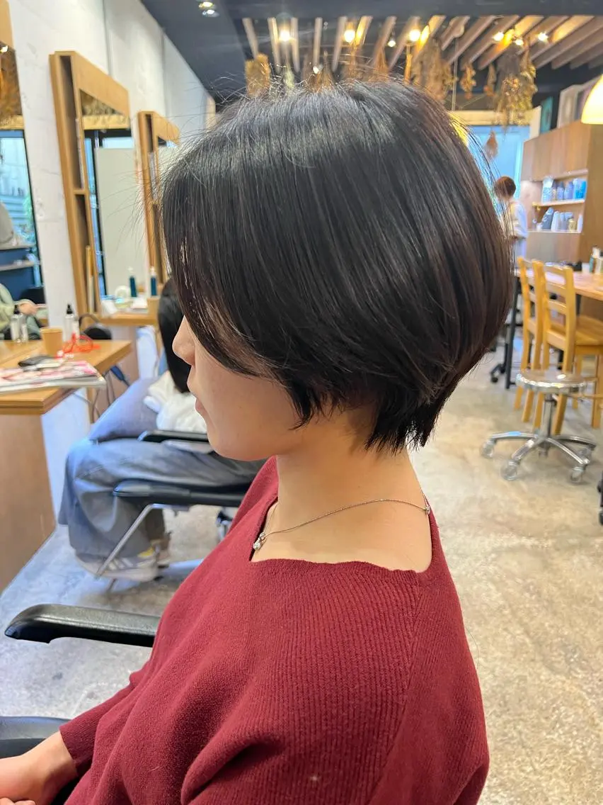 ショート カラー 骨格診断🍃ショート /ショートボブ✨岡元のヘアスタイル