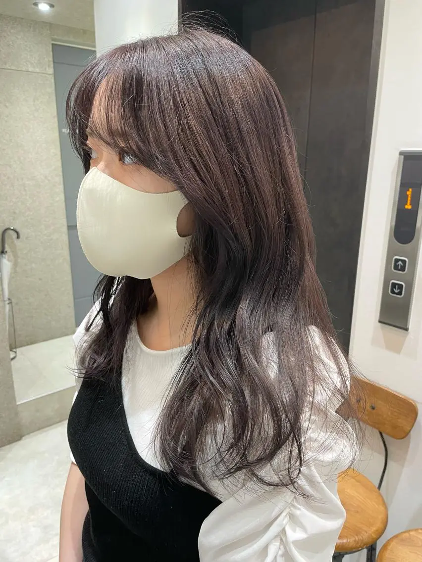 ロング カラー アッシュ ラベンダーカラー ラベンダーアッシュ ヘアカラー トリートメント 🌿ニュアンス/髪質 改善🌿Fukudaのヘアスタイル