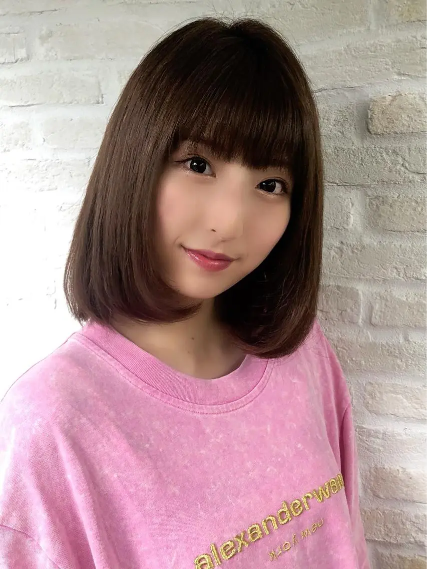 ミディアム カラー Soleria 田中慎一のヘアスタイル