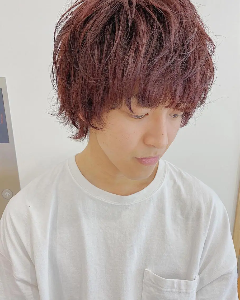 ショート カラー パーマ ヘアアレンジ メンズ キッズ カット パーマ 🫧umu.🫧韓国 /レイヤーカットのヘアスタイル