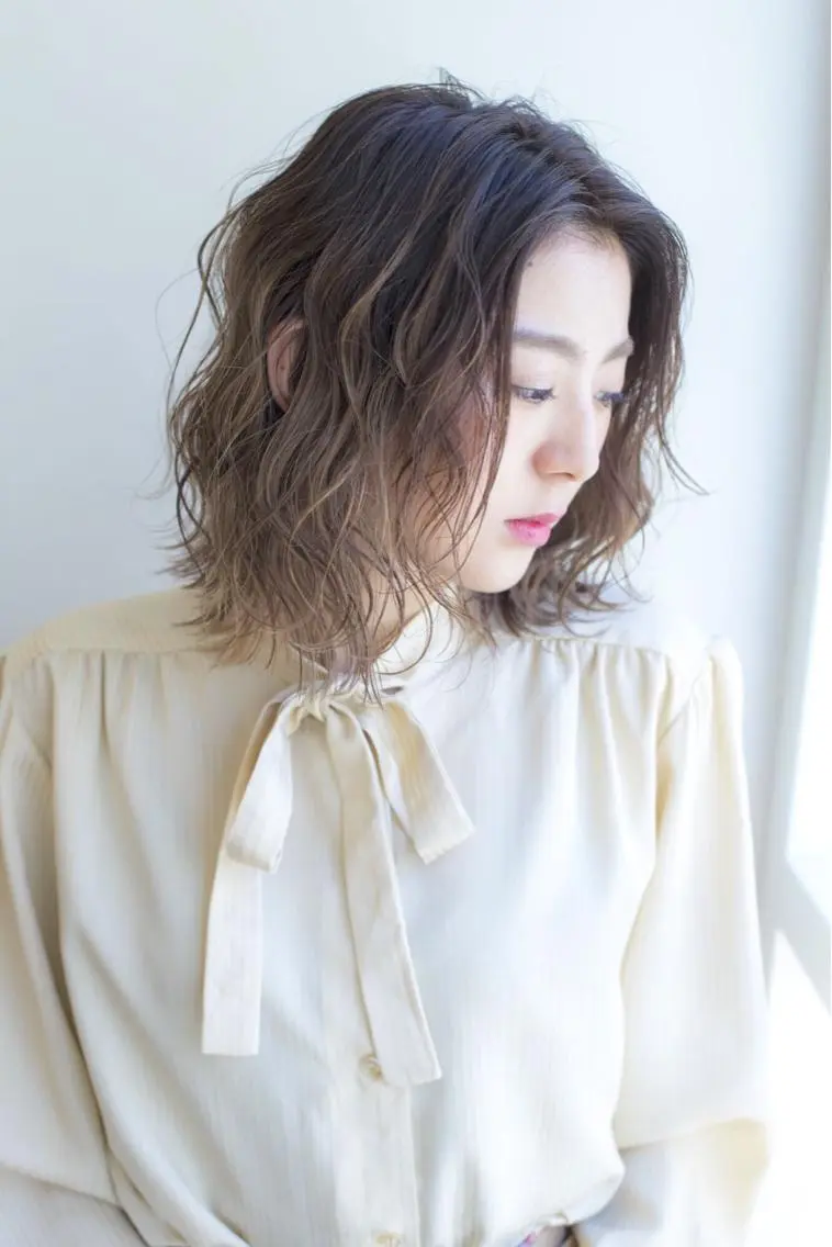ミディアム カラー 横浜縮毛矯正 ☆渋谷良太のヘアスタイル