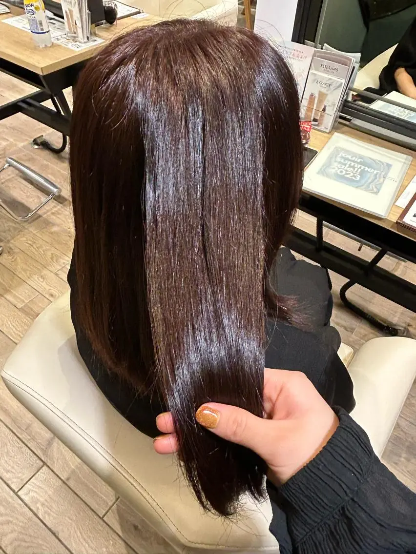 カラー ブリーチ ブリーチなしカラー 梅沢 優羽のヘアスタイル