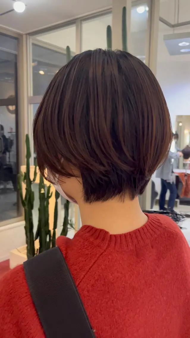 ショート 丸みショート ショートヘア mickey Yuinaのヘアスタイル