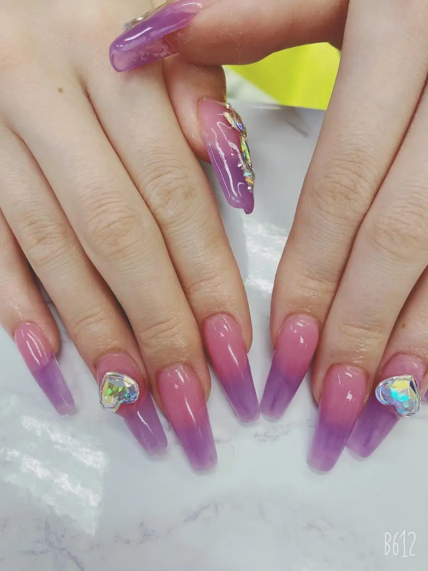ロング JNA認定講師🌸 RIEのネイルデザイン