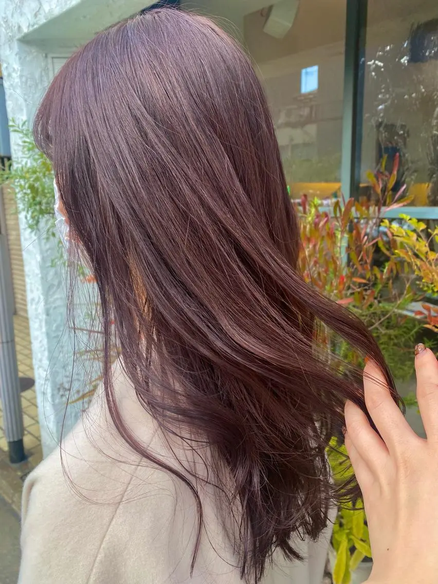ロング カラー ピンクカラー バイオレットカラー ヘアカラー Lico hair 【烏丸丸太町】小西のヘアスタイル