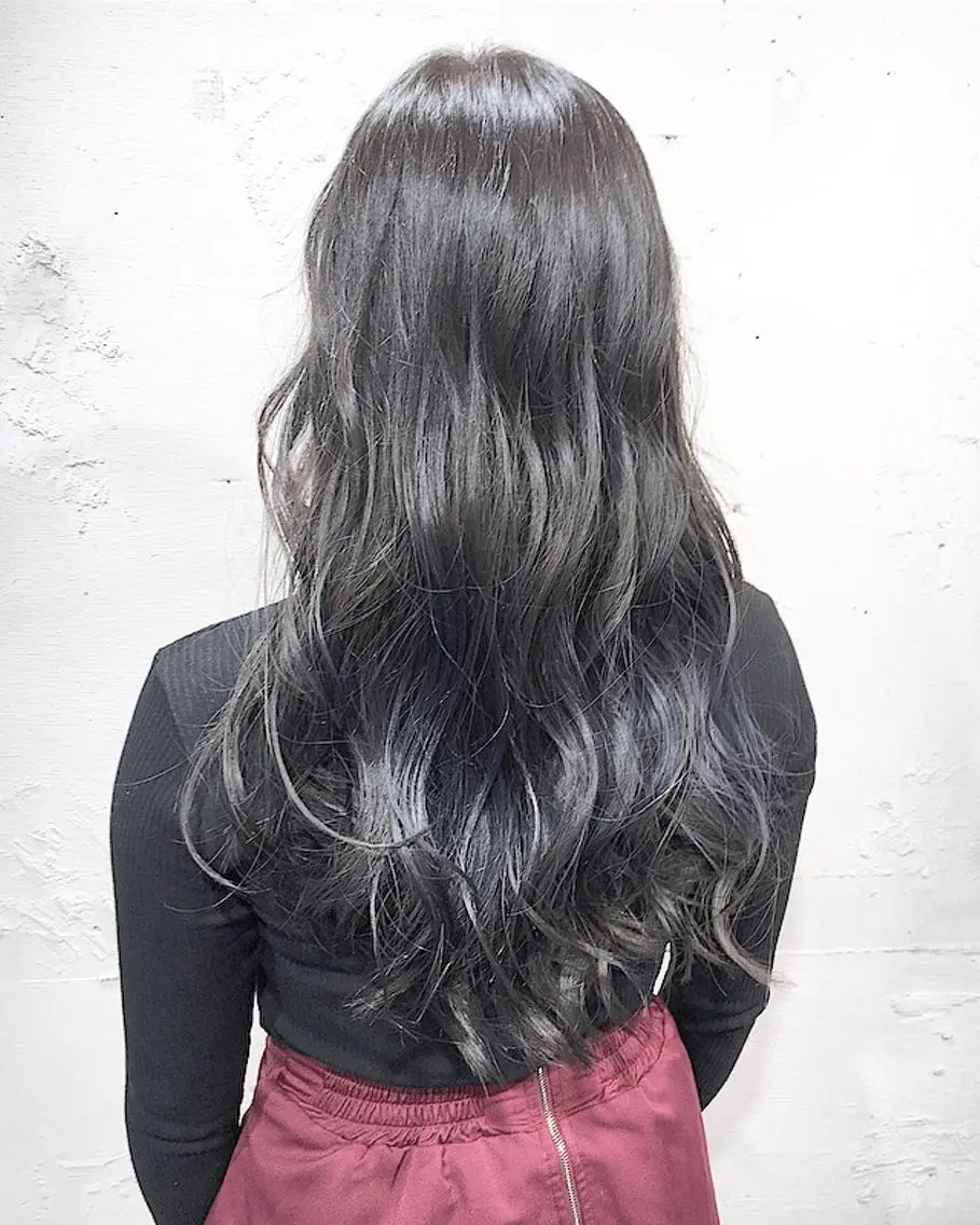 ロング カラー ヘアアレンジ グラデーションカラー グレージュ ✨艶髪✨透明感✨ 山内大樹のヘアスタイル