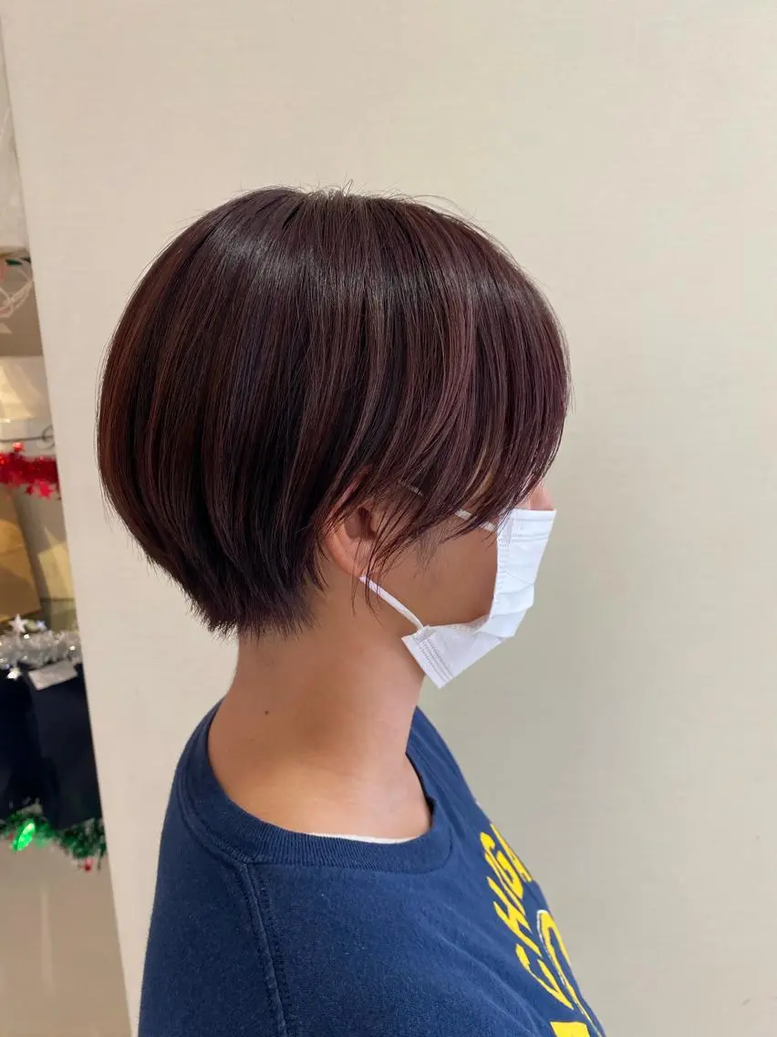 ショート カラー ブラウンカラー ピンクカラー ピンクブラウン ショートヘア ショート/ボブ🌿 大野ちかのヘアスタイル
