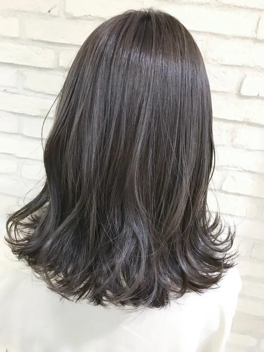 ミディアム ハイライト 横浜🍒ルーツカラー エクステ／RIEのヘアスタイル