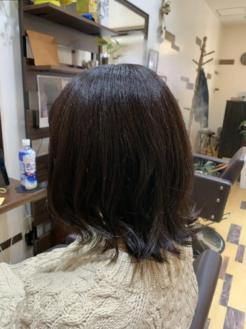 ミディアム カラー パープルカラー サトウ シューイチのヘアスタイル