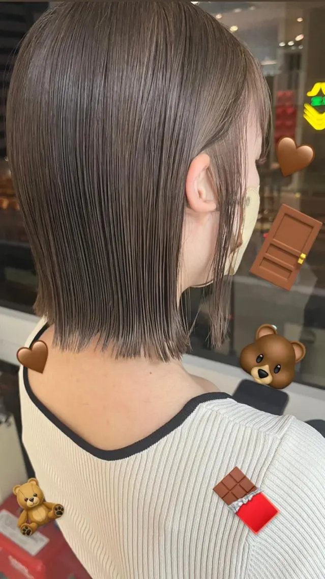 ショート ヘアカラー トリートメント 🌶F-CODE RINA🌶のヘアスタイル