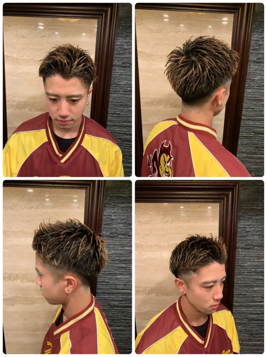 ショート メンズ フェードカット ショートヘア 高橋 大輔のヘアスタイル