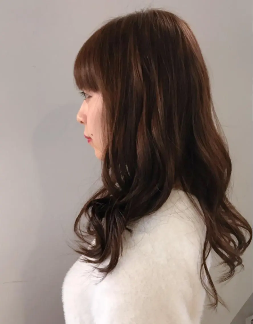 セミロング カラー パーマ カット ヘアカラー トリートメント 松川 智行のヘアスタイル