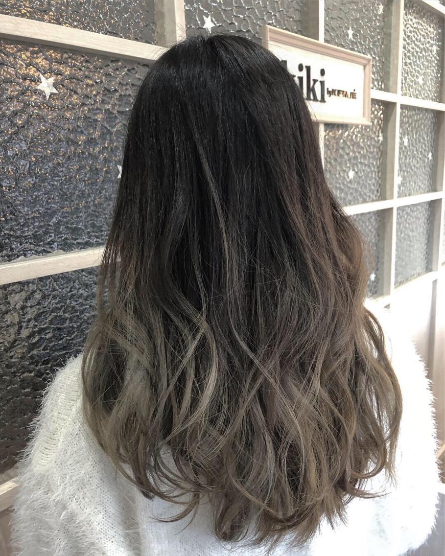 ロング カラー グラデーションカラー 植田 敬太のヘアスタイル