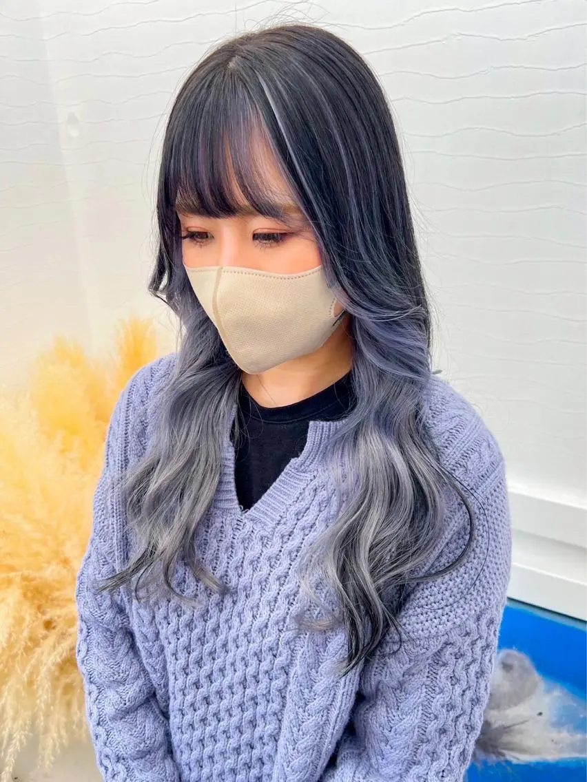 ロング カラー ラベンダーカラー YURAGI🤍 SAEのヘアスタイル