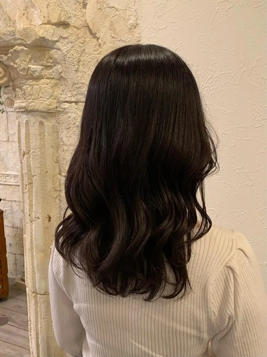 セミロング カラー 韓国風ヘア 🤍🌫️諸里 ひよ🌫️🤍のヘアスタイル