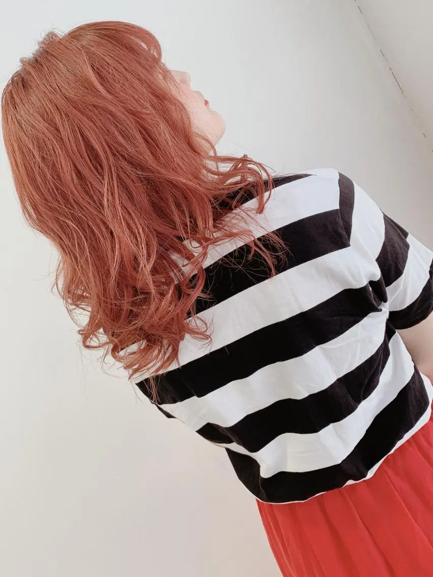 ミディアム カラー 美髪形成!色素改善! 秋田 和輝のヘアスタイル
