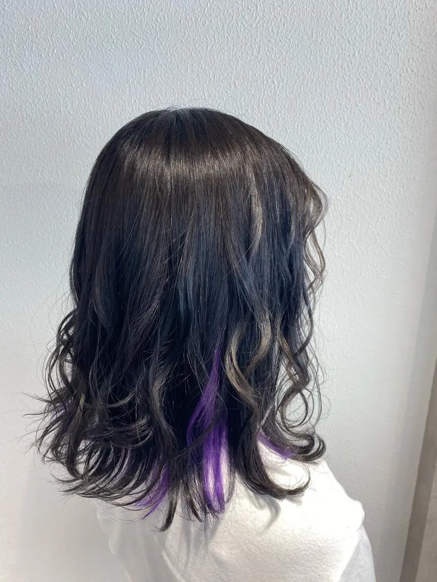 セミロング カラー パーマ ヘアアレンジ メンズ キッズ ネイル マツエク・マツパ ヘアカラー FABLE HAIR ファブル難波・心斎橋のヘアスタイル