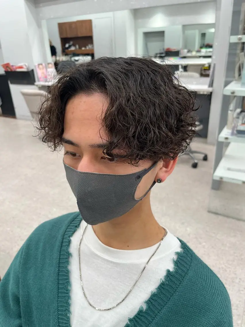パーマ メンズ カット パーマ 🍐シャドウパーマ メンズ特化/守岡🍐のヘアスタイル